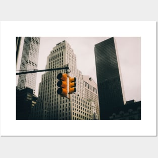 Manhattan Traffic Lights Posters and Art